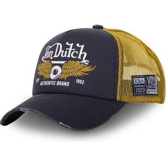 lippikset-kaareva-rekka-harmaa-snapback-crew14-von-dutch