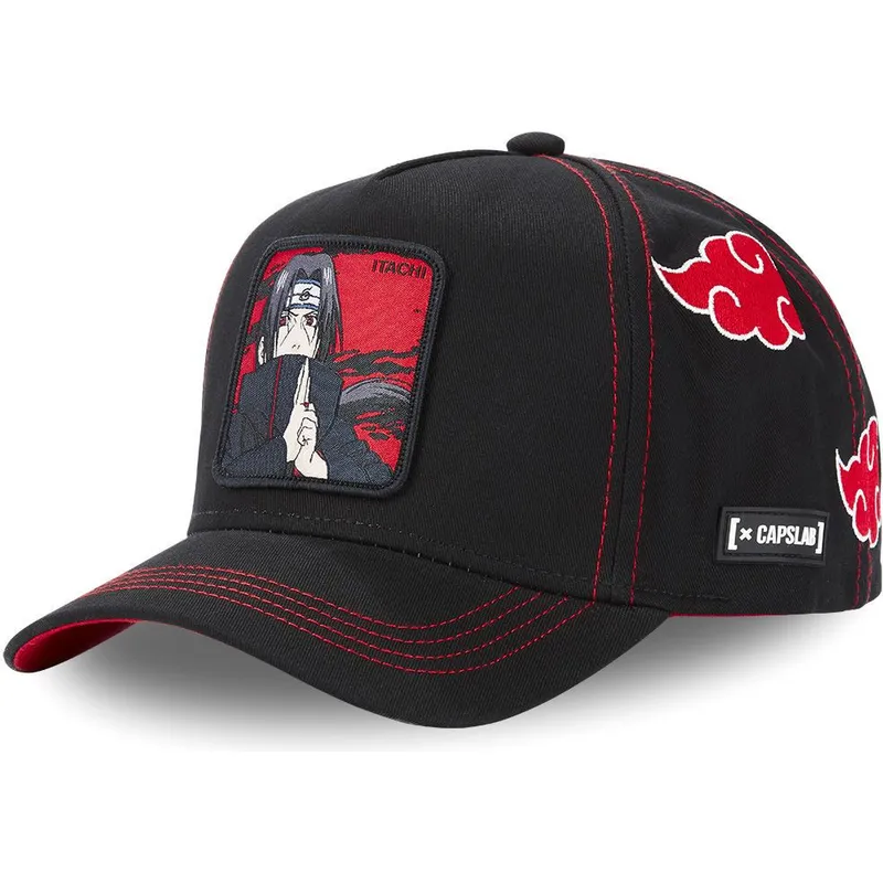 lippikset-kaareva-musta-snapback-lapsille-kidaka2-itachi-uchiha-naruto-capslab