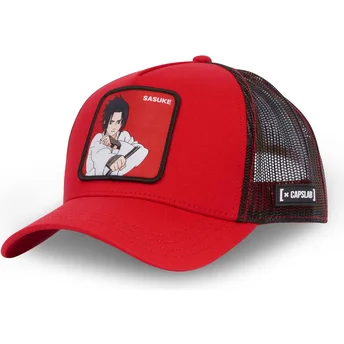 Cap kaareva red snapback Sasuke Uchiha Naruto Capslab