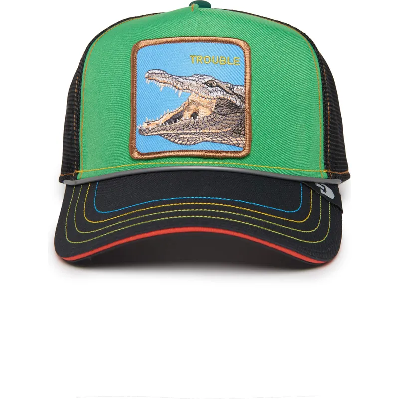 lippikset-kaareva-rekka-vihrea-snapback-trouble-32-in-twenty-insert-coin-vol2-the-farm-goorin-bros