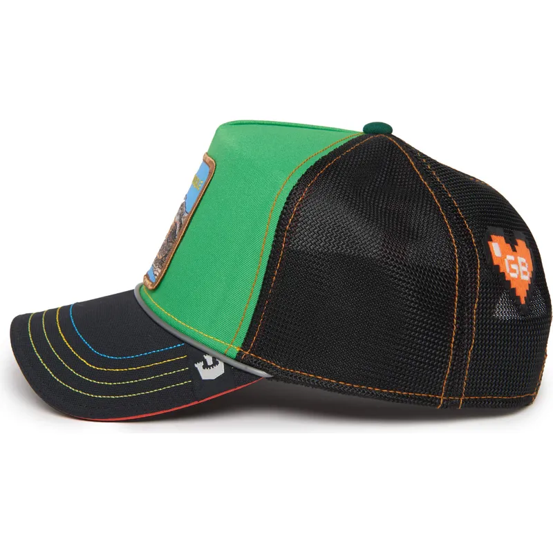lippikset-kaareva-rekka-vihrea-snapback-trouble-32-in-twenty-insert-coin-vol2-the-farm-goorin-bros