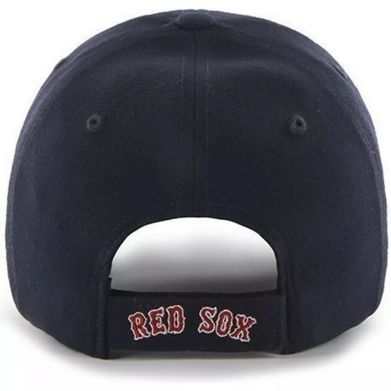 47-brand-curved-brim-red-logoboston-red-sox-mlb-clean-up-navy-blue-cap