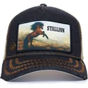 lippikset-kaareva-rekka-musta-snapback-stallion-model-no-5741110n-rodeo-the-farm-goorin-bros