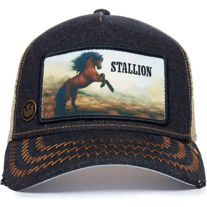 lippikset-kaareva-rekka-musta-snapback-stallion-model-no-5741110n-rodeo-the-farm-goorin-bros