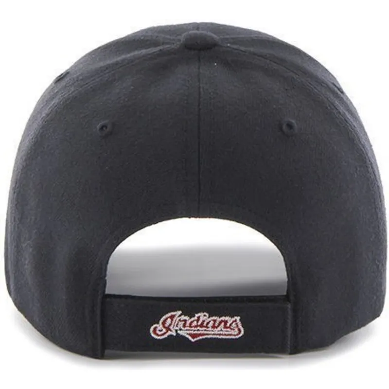 lippikset-kaareva-laivastonsininen-saadettava-nauha-cleveland-indians-mlb-47-brand