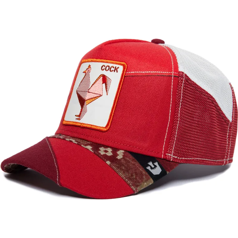 lippikset-kaareva-rekka-punainen-snapback-cock-courage-farmigami-the-farm-goorin-bros