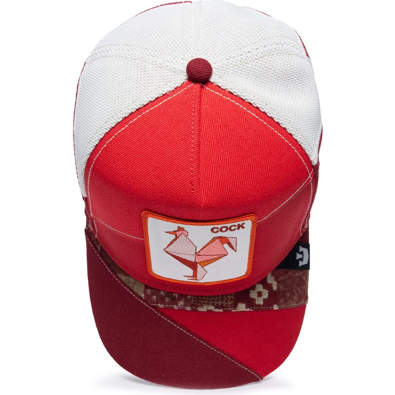 lippikset-kaareva-rekka-punainen-snapback-cock-courage-farmigami-the-farm-goorin-bros