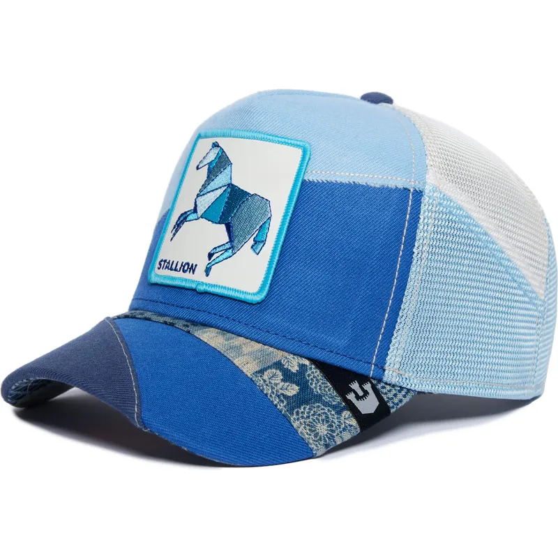 lippikset-kaareva-rekka-sininen-snapback-stallion-self-reliant-farmigami-the-farm-goorin-bros