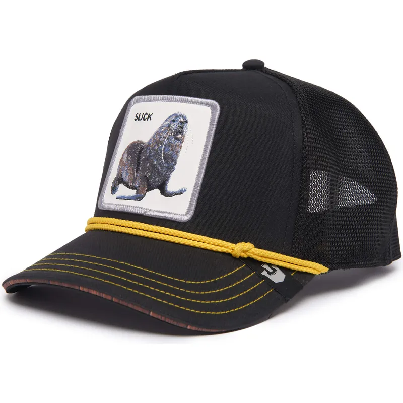 lippikset-kaareva-rekka-musta-snapback-slick-seal-of-approval-nautical-nonsense-the-farm-goorin-bros
