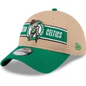 lippikset-kaareva-ruskea-saadettava-nauha-9twenty-draft-2024-boston-celtics-nba-new-era