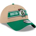 lippikset-kaareva-ruskea-saadettava-nauha-9twenty-draft-2024-boston-celtics-nba-new-era