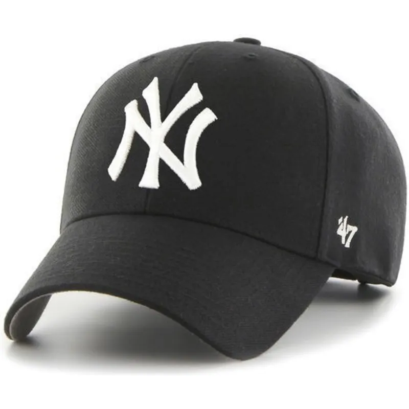 lippikset-kaareva-musta-saadettava-nauha-new-york-yankees-mlb-47-brand