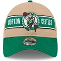 lippikset-kaareva-ruskea-saadettava-nauha-9twenty-draft-2024-boston-celtics-nba-new-era