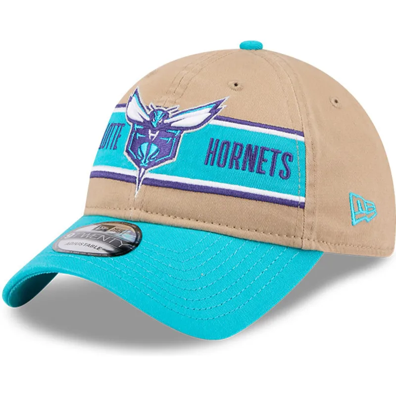 lippikset-kaareva-ruskea-saadettava-nauha-9twenty-draft-2024-charlotte-hornets-nba-new-era