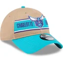 lippikset-kaareva-ruskea-saadettava-nauha-9twenty-draft-2024-charlotte-hornets-nba-new-era