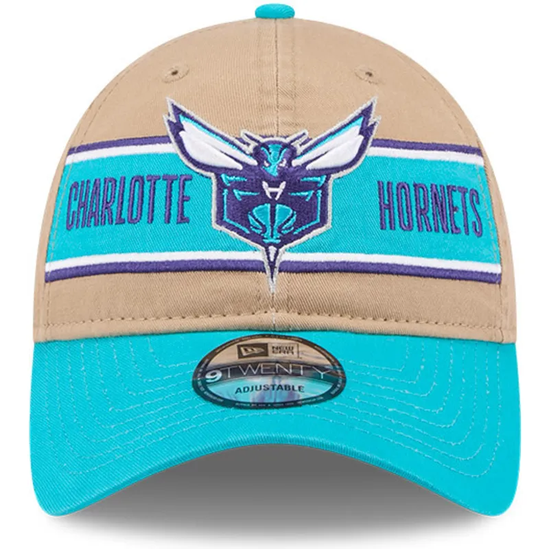 lippikset-kaareva-ruskea-saadettava-nauha-9twenty-draft-2024-charlotte-hornets-nba-new-era