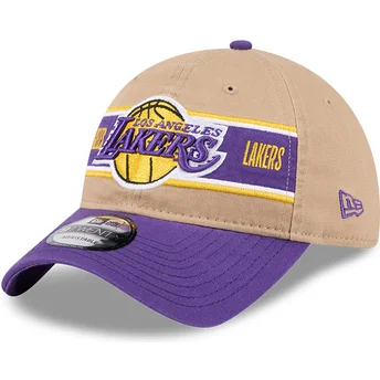 Cap kaareva brown adjustable strap 9TWENTY Draft 2024 Los Angeles Lakers NBA New Era