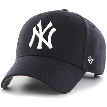 lippikset-kaareva-laivastonsininen-saadettava-nauha-new-york-yankees-mlb-47-brand