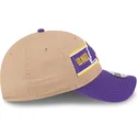 lippikset-kaareva-ruskea-saadettava-nauha-9twenty-draft-2024-los-angeles-lakers-nba-new-era