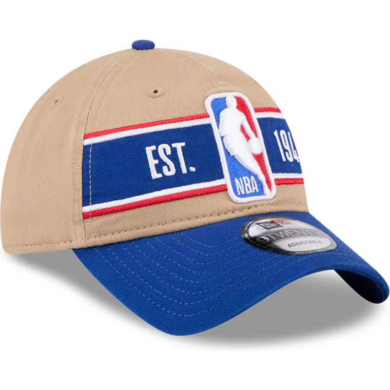 lippikset-kaareva-ruskea-saadettava-nauha-9twenty-draft-2024-nba-new-era