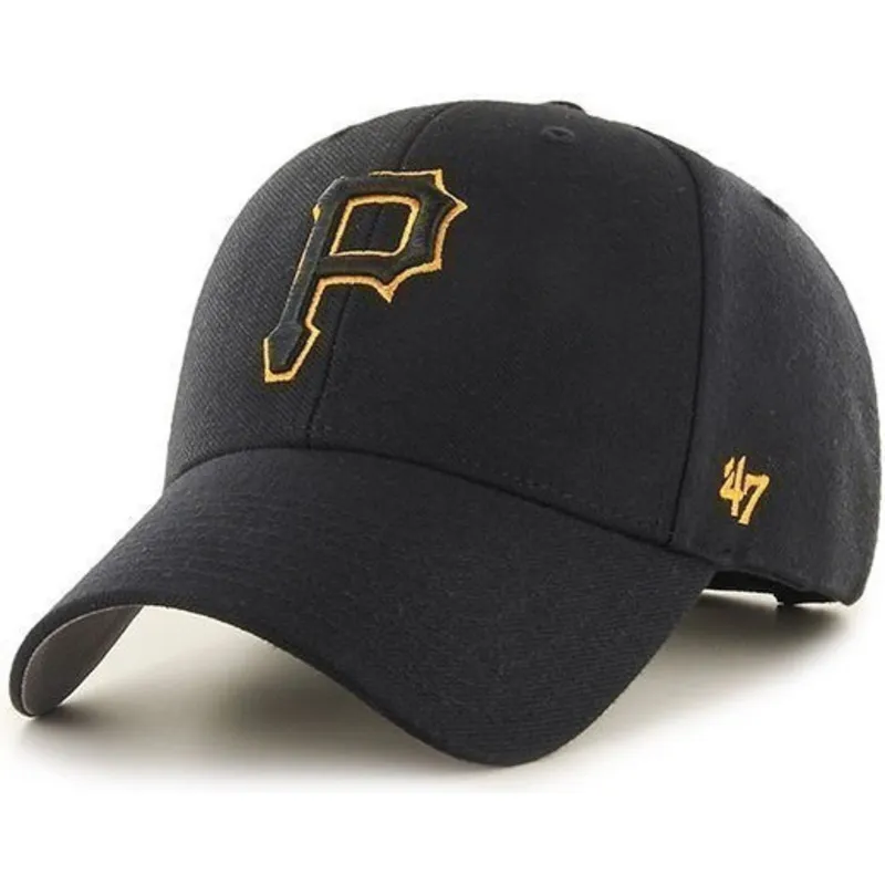 lippikset-kaareva-musta-saadettava-nauha-pittsburgh-pirates-mlb-47-brand