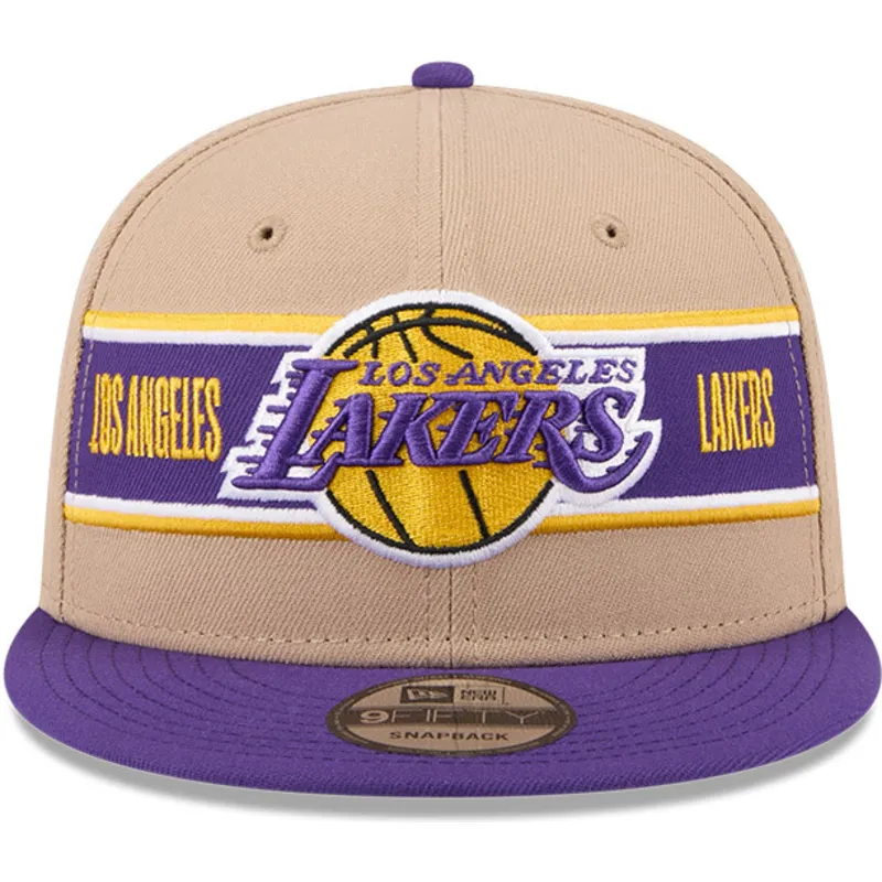 lippikset-littea-ruskea-snapback-9fifty-draft-2024-los-angeles-lakers-nba-new-era