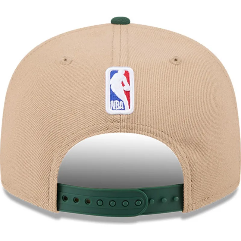 lippikset-littea-ruskea-snapback-9fifty-draft-2024-milwaukee-bucks-nba-new-era