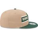 lippikset-littea-ruskea-snapback-9fifty-draft-2024-milwaukee-bucks-nba-new-era