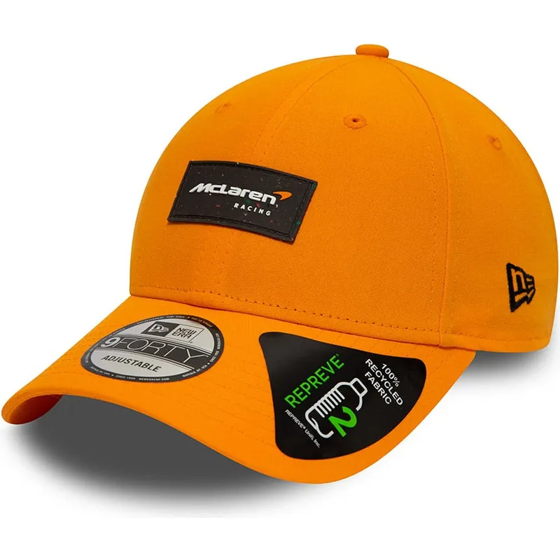 lippikset-kaareva-oranssi-snapback-9forty-repreve-mclaren-racing-formula-1-new-era
