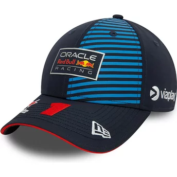 New Era Curved Brim Max Verstappen 9FORTY Red Bull Racing Formula 1 Navy Blue Snapback Cap