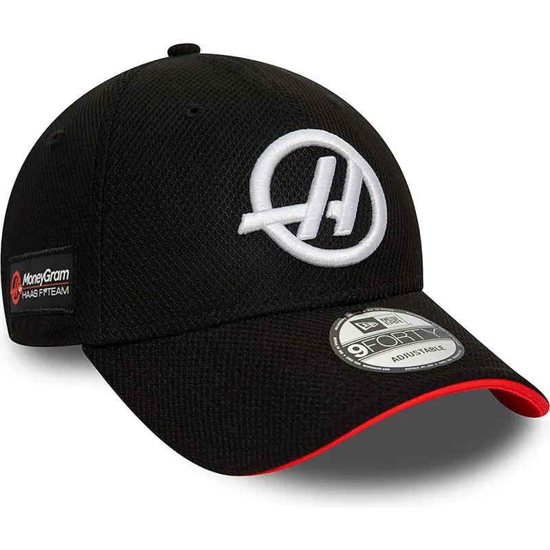 lippikset-kaareva-musta-snapback-9forty-side-patch-haas-f1-team-formula-1-new-era