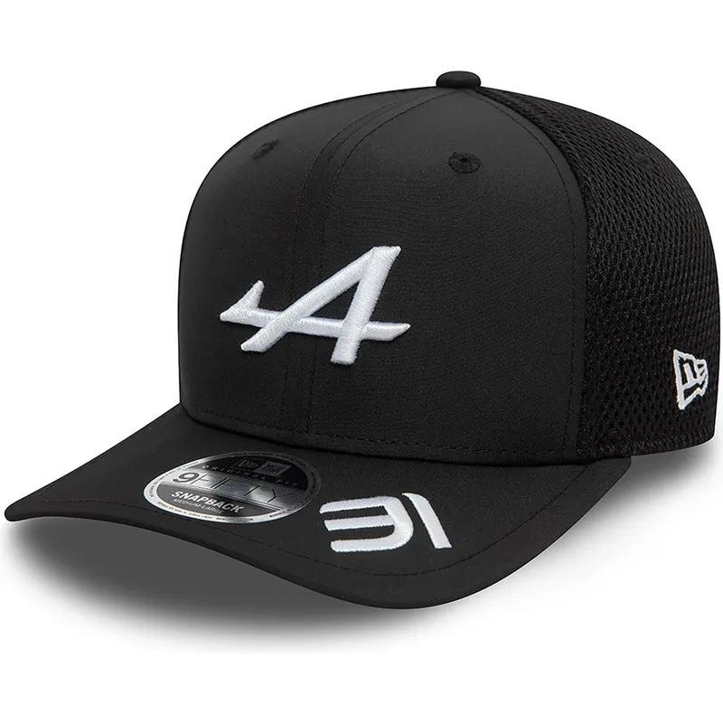 lippikset-kaareva-rekka-musta-snapback-esteban-ocon-9fifty-original-fit-alpine-f1-team-formula-1-new-era