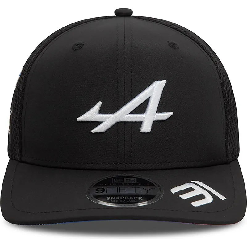 lippikset-kaareva-rekka-musta-snapback-esteban-ocon-9fifty-original-fit-alpine-f1-team-formula-1-new-era