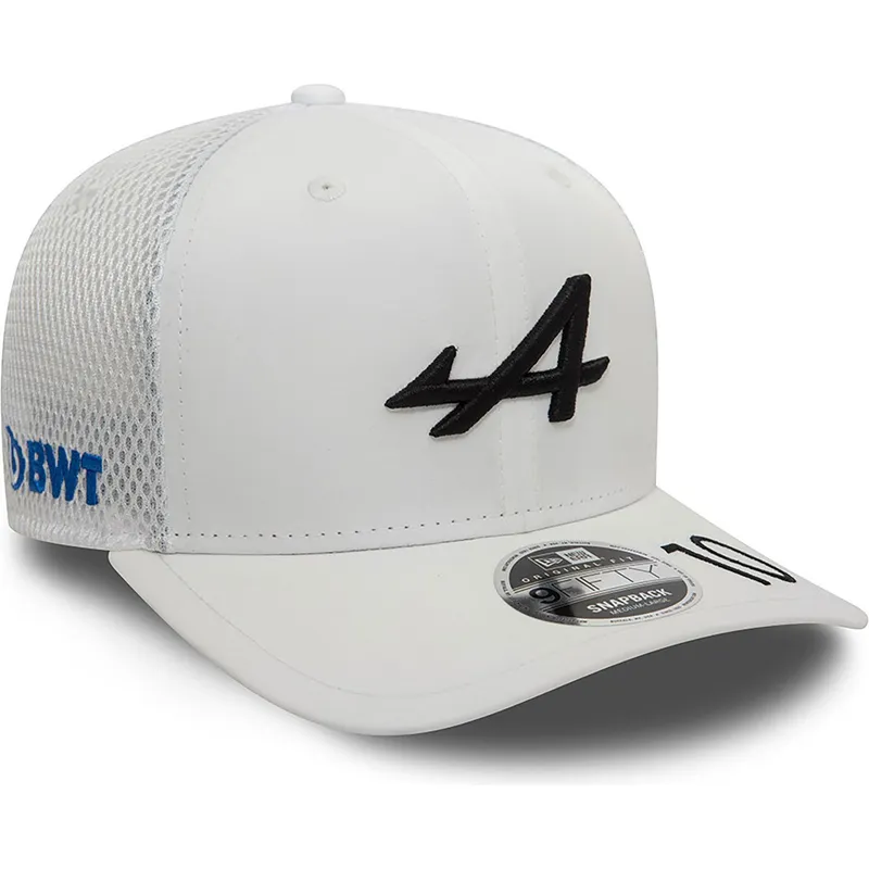 lippikset-kaareva-rekka-valkoinen-snapback-pierre-gasly-9fifty-original-fit-alpine-f1-team-formula-1-new-era