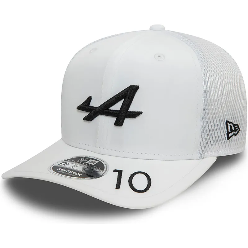 lippikset-kaareva-rekka-valkoinen-snapback-pierre-gasly-9fifty-original-fit-alpine-f1-team-formula-1-new-era