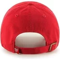 47-brand-curved-brim-washington-nationals-mlb-clean-up-red-cap