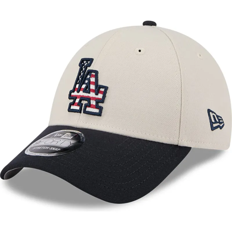 lippikset-kaareva-beige-snapback-9forty-stretch-snap-4th-of-july-los-angeles-dodgers-mlb-new-era