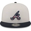 lippikset-littea-beige-snapback-9fifty-4th-of-july-atlanta-braves-mlb-new-era