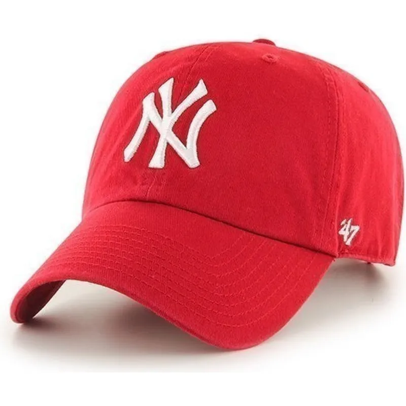 lippikset-kaareva-punainen-saadettava-nauha-new-york-yankees-mlb-47-brand