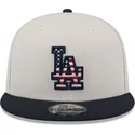 lippikset-littea-beige-snapback-9fifty-4th-of-july-los-angeles-dodgers-mlb-new-era