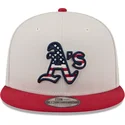 lippikset-littea-beige-snapback-9fifty-4th-of-july-oakland-athletics-mlb-new-era