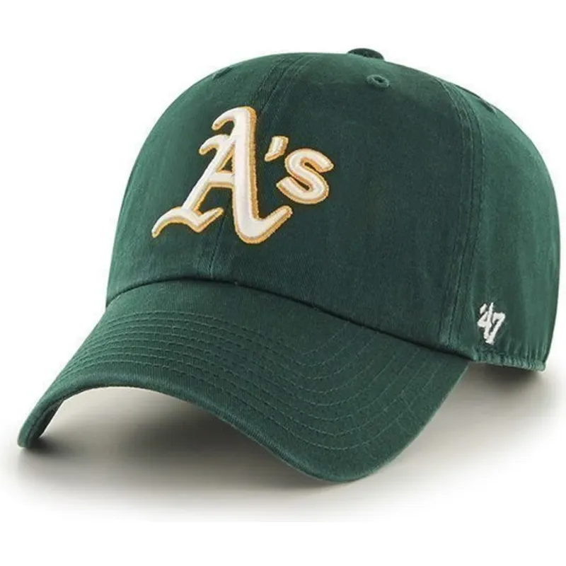 lippikset-kaareva-vihrea-saadettava-nauha-oakland-athletics-mlb-47-brand