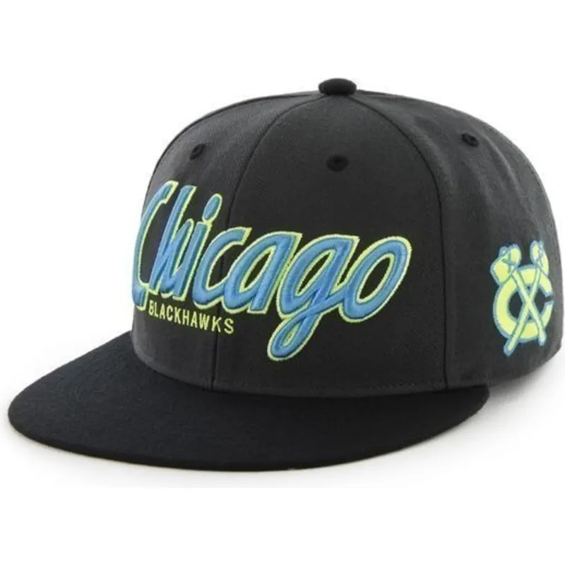 lippikset-littea-musta-snapback-letras-chicago-blackhawks-nhl-47-brand