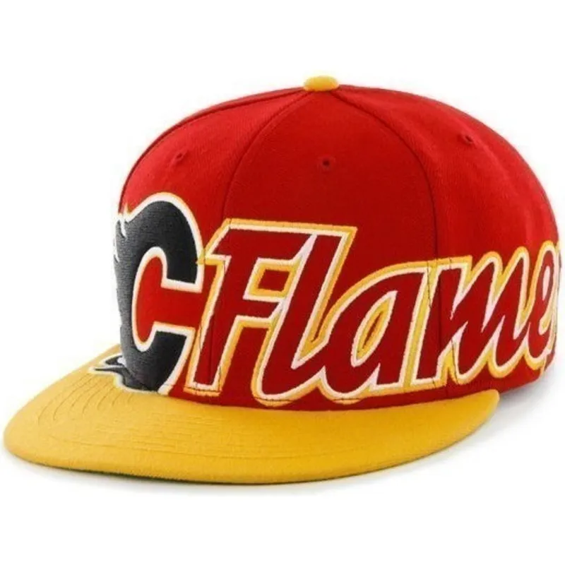 lippikset-littea-punainen-snapback-letras-calgary-flames-nhl-47-brand