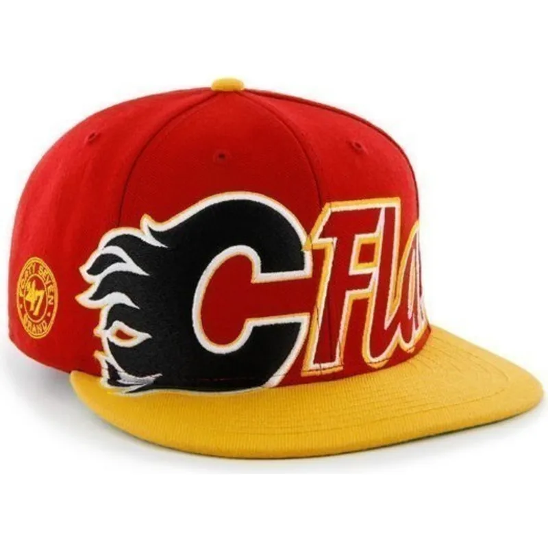 lippikset-littea-punainen-snapback-letras-calgary-flames-nhl-47-brand