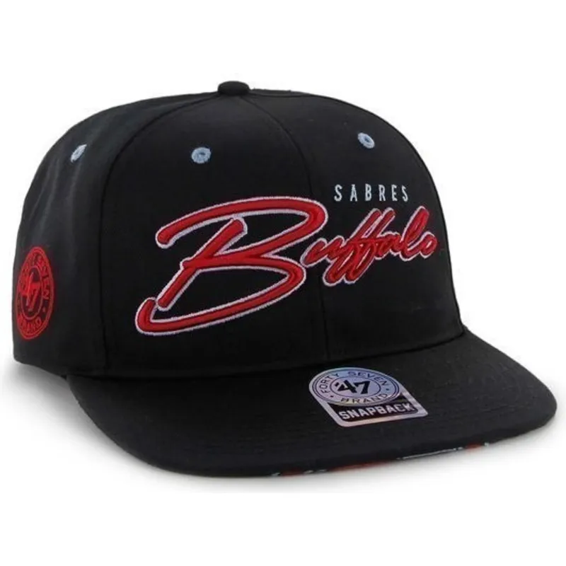 lippikset-littea-musta-snapback-letras-buffalo-sabres-nhl-47-brand