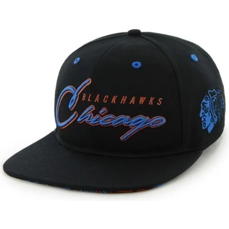 lippikset-littea-musta-snapback-letras-chicago-blackhawks-nhl-47-brand