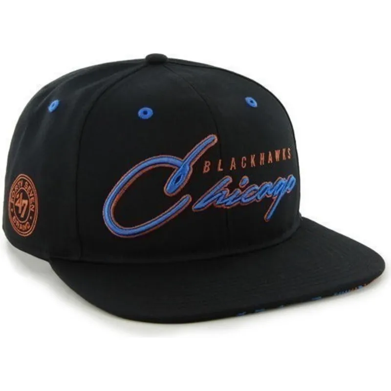 lippikset-littea-musta-snapback-letras-chicago-blackhawks-nhl-47-brand