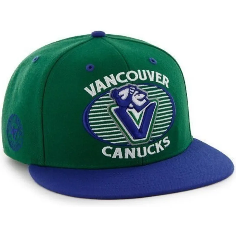 lippikset-littea-vihrea-snapback-vancouver-canucks-nhl-47-brand