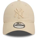 lippikset-kaareva-beige-saadettava-nauha-9twenty-league-essential-new-york-yankees-mlb-new-era